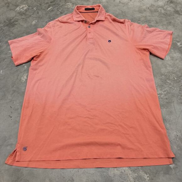 GREYSON Golf Polo Shirt Mens Size XL Pink Activewear Logo Outdoor Preppy 2 Tone - Picture 1 of 7